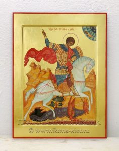 Икона «Георгий Победоносец (чудо о змие)» Ишимбай